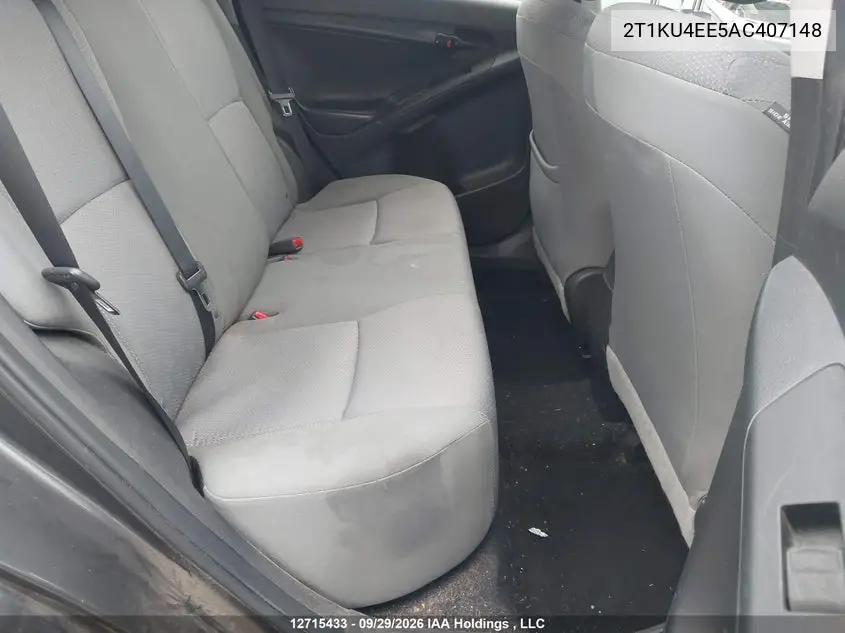 2010 TOYOTA MATRIX VIN 2T1KU4EE5AC407148 — фото 8