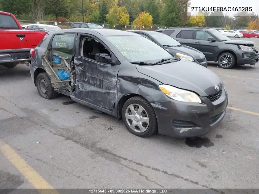 TOYOTA MATRIX 2010, VIN 2T1KU4EE8AC465285