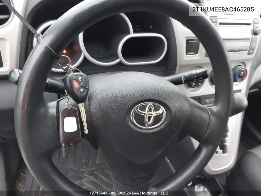 2010 TOYOTA MATRIX VIN 2T1KU4EE8AC465285 — фото 10