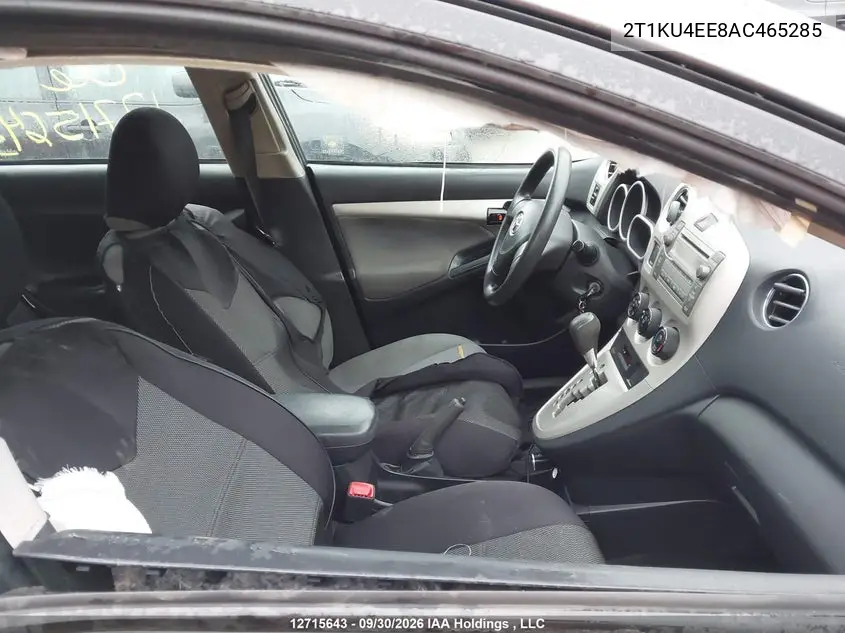2010 TOYOTA MATRIX VIN 2T1KU4EE8AC465285 — фото 5