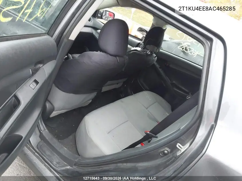 2010 TOYOTA MATRIX VIN 2T1KU4EE8AC465285 — фото 8