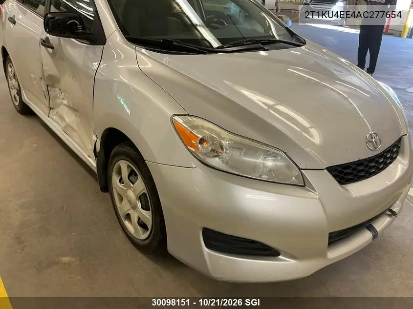 TOYOTA MATRIX 2010, VIN 2T1KU4EE4AC277654