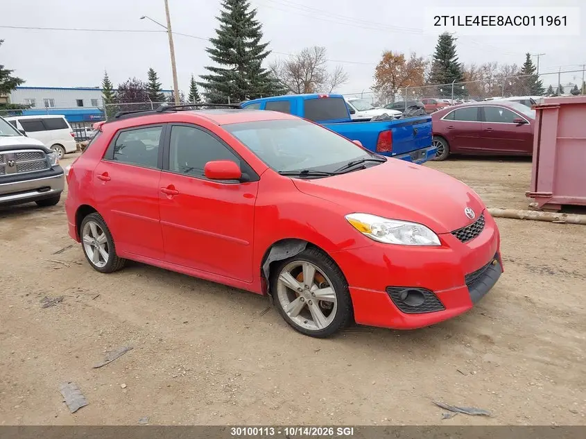 TOYOTA MATRIX 2010, VIN 2T1LE4EE8AC011961