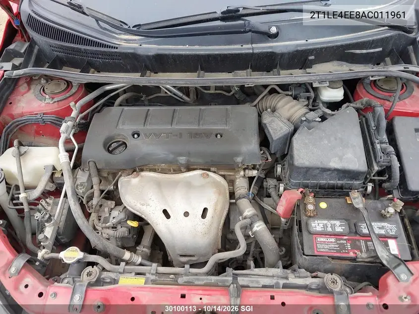 2010 TOYOTA MATRIX VIN 2T1LE4EE8AC011961 — фото 10