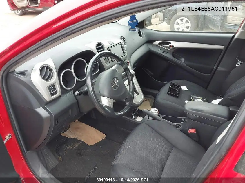 2010 TOYOTA MATRIX VIN 2T1LE4EE8AC011961 — фото 5