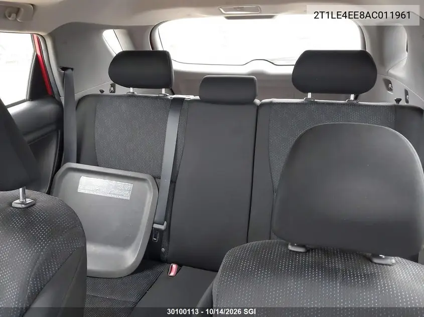 2010 TOYOTA MATRIX VIN 2T1LE4EE8AC011961 — фото 8