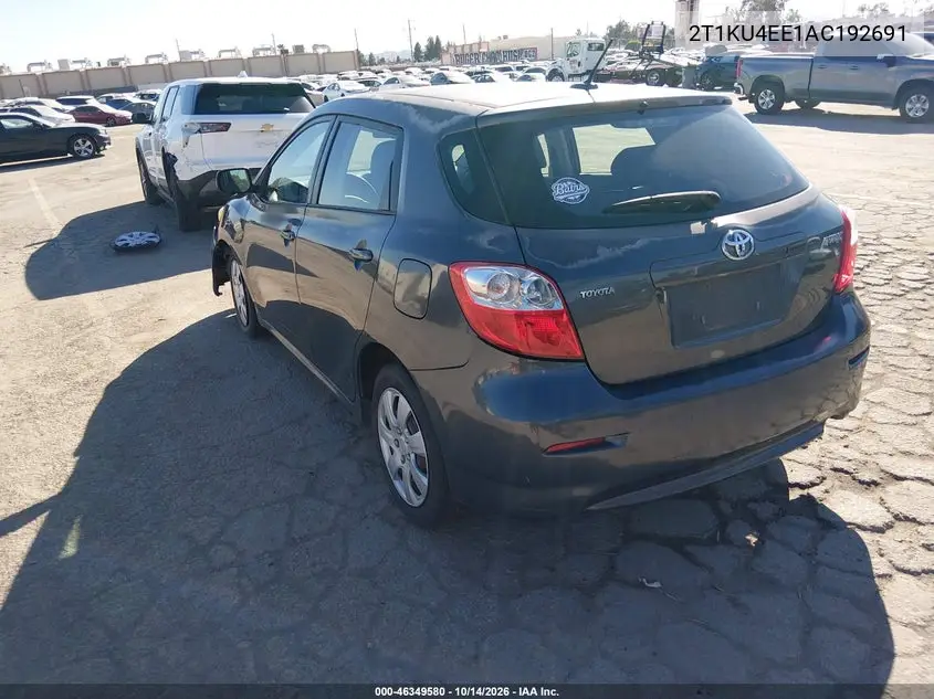 2010 TOYOTA MATRIX VIN 2T1KU4EE1AC192691 — фото 3