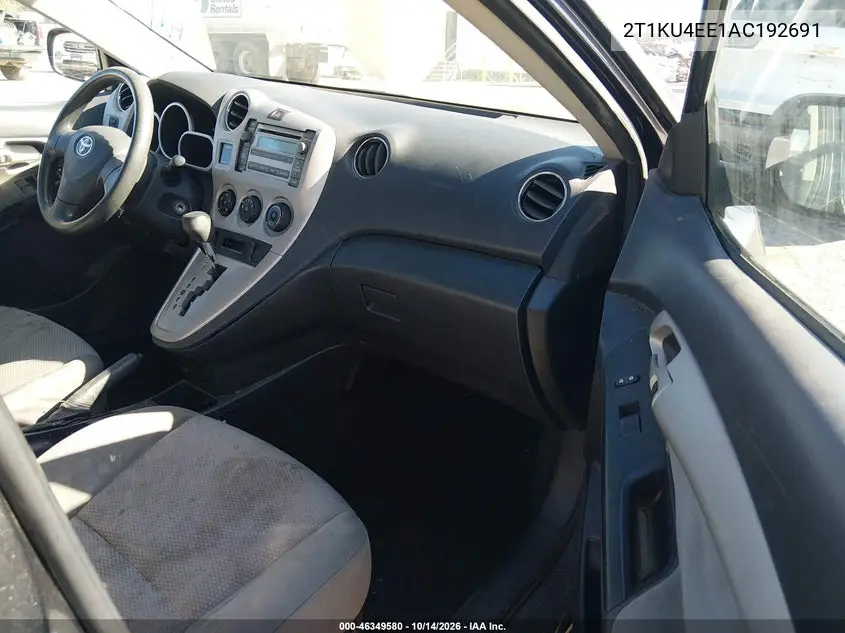 2010 TOYOTA MATRIX VIN 2T1KU4EE1AC192691 — фото 5