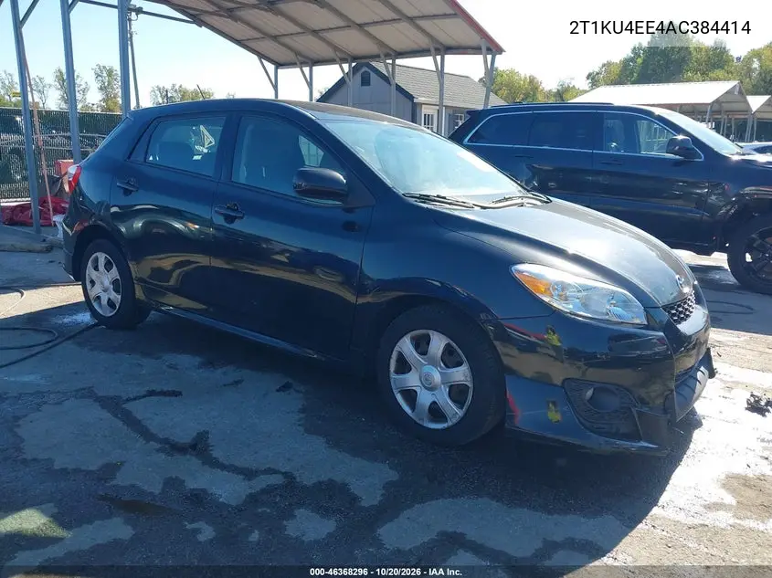 TOYOTA MATRIX 2010, VIN 2T1KU4EE4AC384414