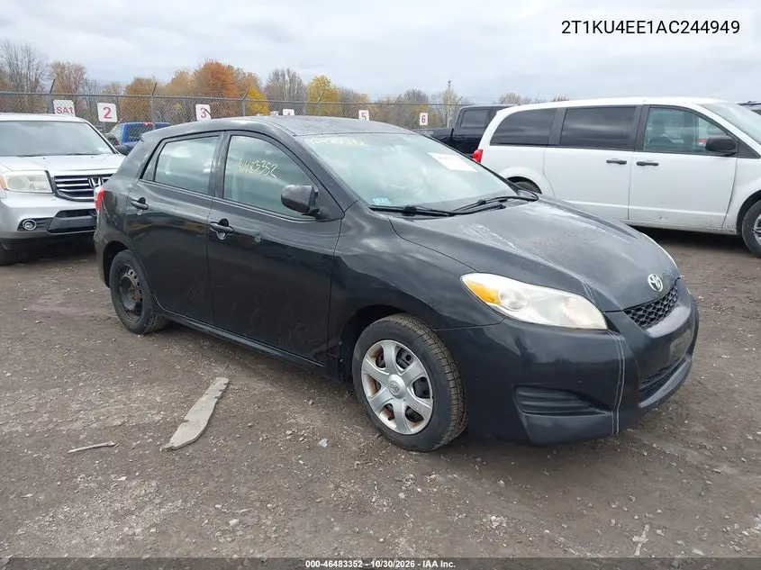 TOYOTA MATRIX 2010, VIN 2T1KU4EE1AC244949