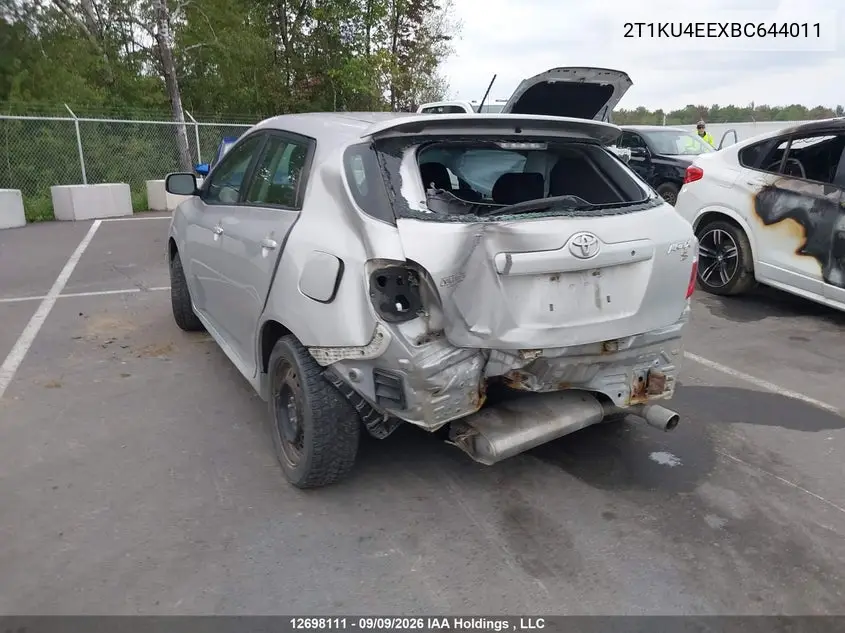 2011 TOYOTA MATRIX VIN 2T1KU4EEXBC644011 — фото 3