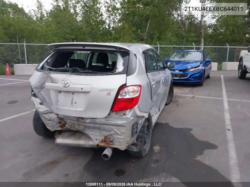 2011 TOYOTA MATRIX VIN 2T1KU4EEXBC644011 — фото 4