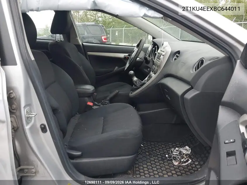 2011 TOYOTA MATRIX VIN 2T1KU4EEXBC644011 — фото 5