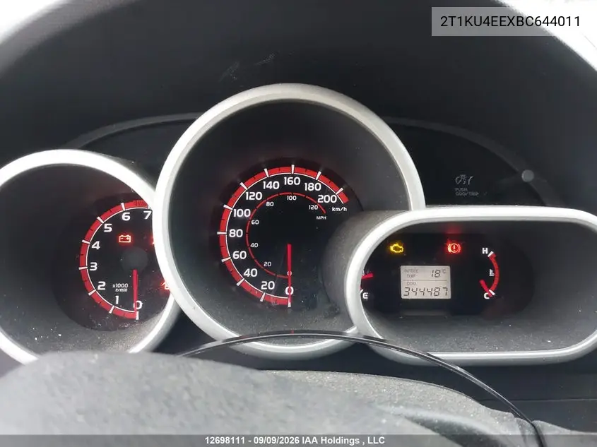 2011 TOYOTA MATRIX VIN 2T1KU4EEXBC644011 — фото 7