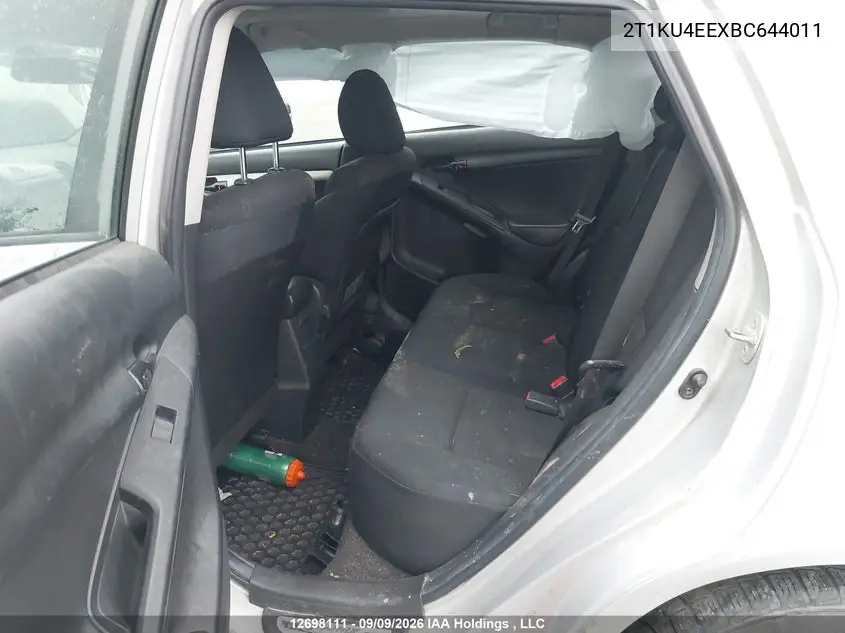 2011 TOYOTA MATRIX VIN 2T1KU4EEXBC644011 — фото 8