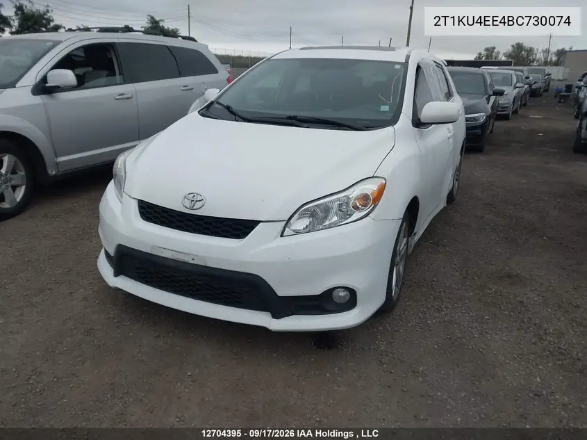 2011 TOYOTA MATRIX VIN 2T1KU4EE4BC730074 — фото 2