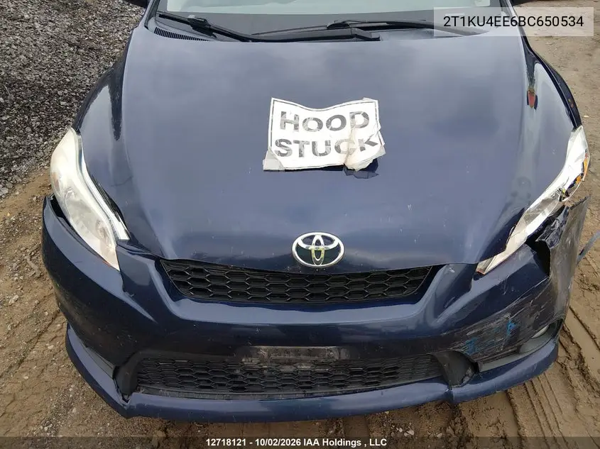 2011 TOYOTA MATRIX VIN 2T1KU4EE6BC650534 — фото 10