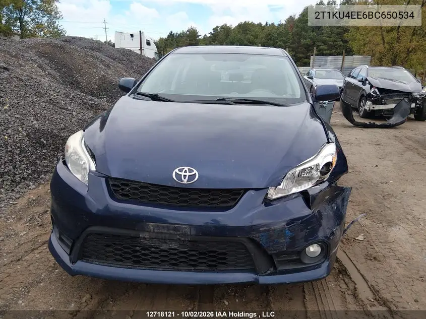 2011 TOYOTA MATRIX VIN 2T1KU4EE6BC650534 — фото 12