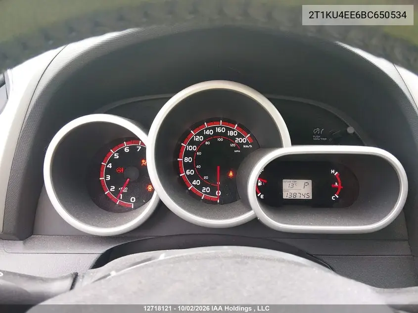 2011 TOYOTA MATRIX VIN 2T1KU4EE6BC650534 — фото 7