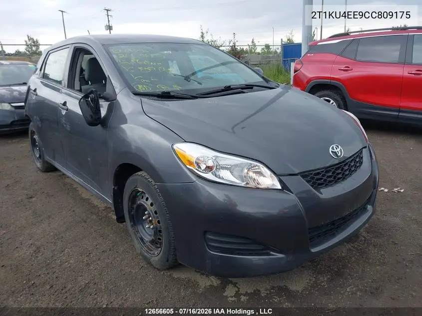 TOYOTA MATRIX 2012, VIN 2T1KU4EE9CC809175