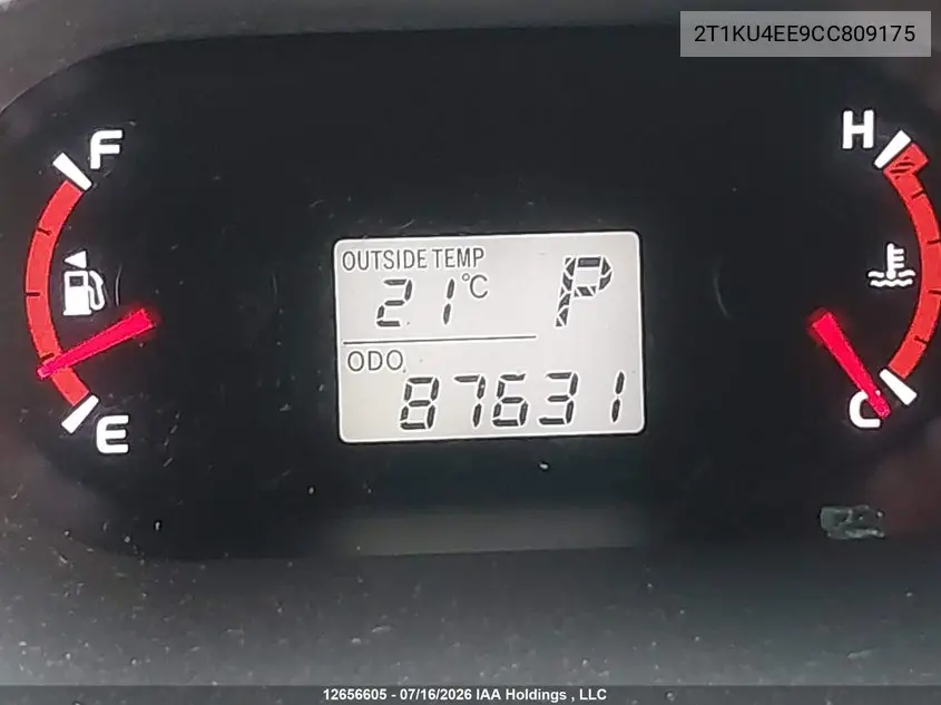 2012 TOYOTA MATRIX VIN 2T1KU4EE9CC809175 — фото 15