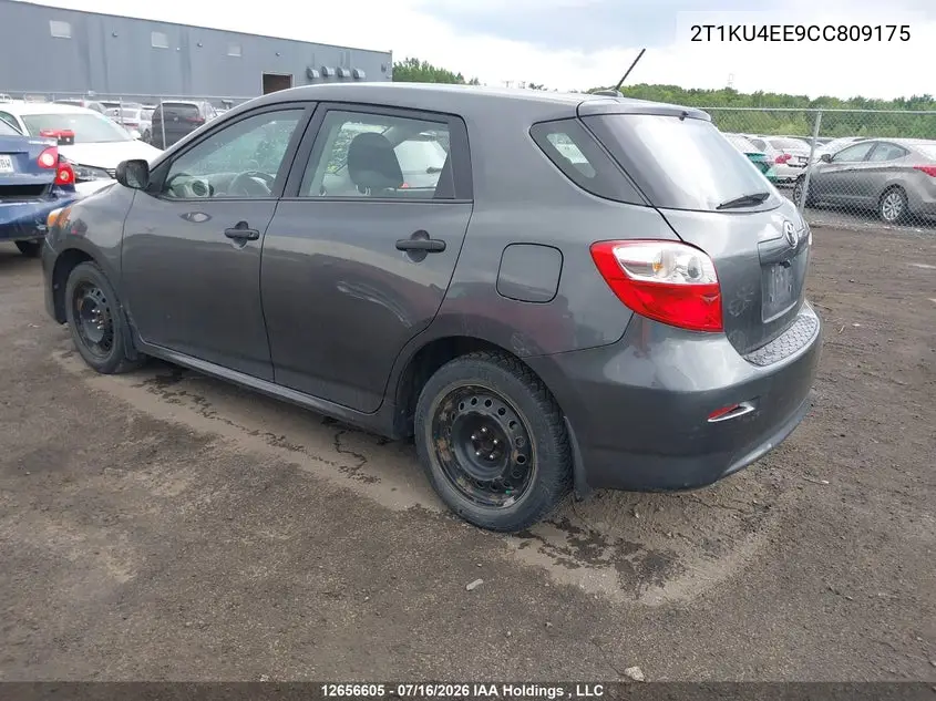 2012 TOYOTA MATRIX VIN 2T1KU4EE9CC809175 — фото 3