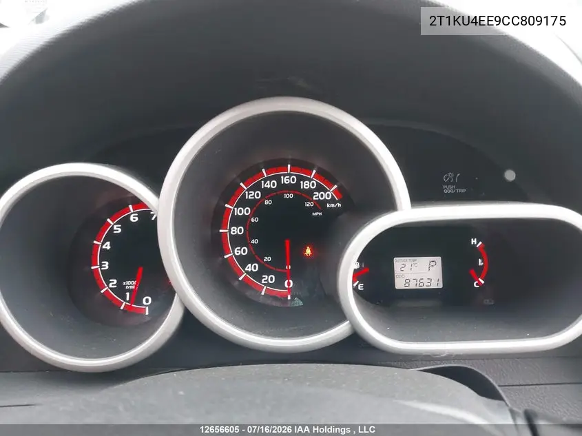 2012 TOYOTA MATRIX VIN 2T1KU4EE9CC809175 — фото 7
