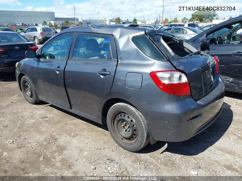 2012 TOYOTA MATRIX VIN 2T1KU4EE4CC832704 — фото 3