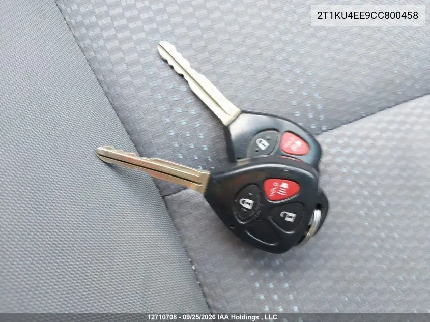 2012 TOYOTA MATRIX VIN 2T1KU4EE9CC800458 — фото 11