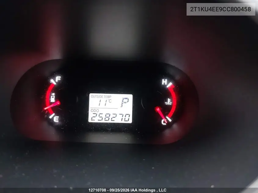 2012 TOYOTA MATRIX VIN 2T1KU4EE9CC800458 — фото 15