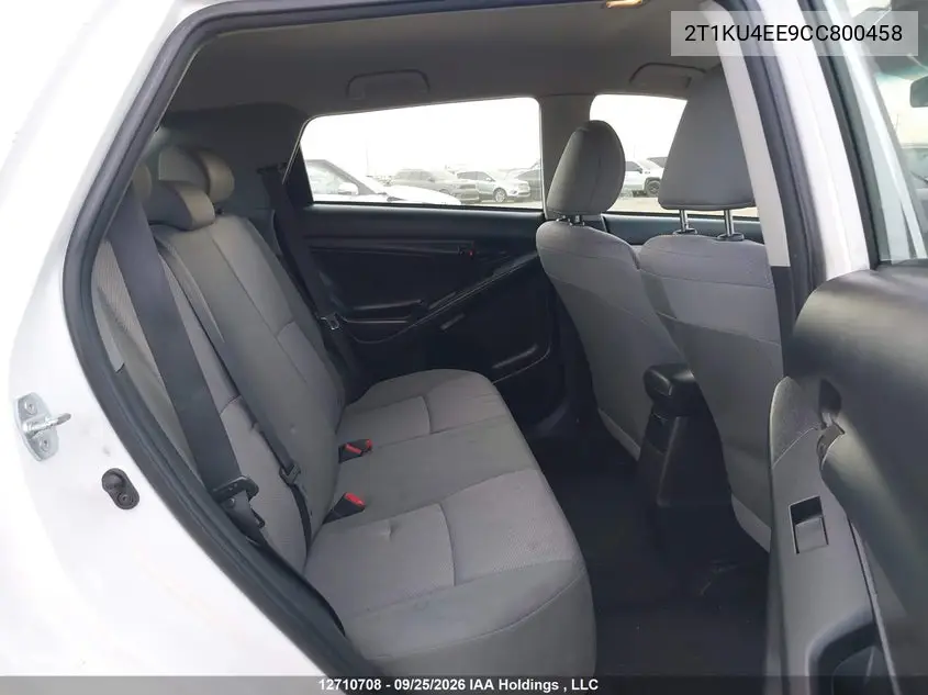 2012 TOYOTA MATRIX VIN 2T1KU4EE9CC800458 — фото 8