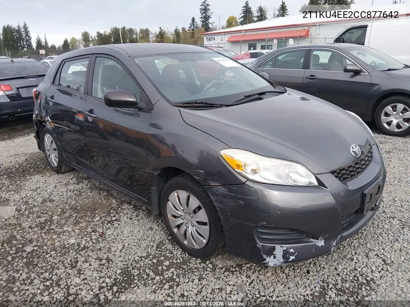 TOYOTA MATRIX 2012, VIN 2T1KU4EE2CC877642