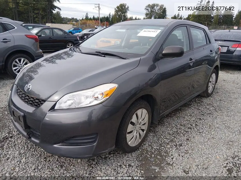 2012 TOYOTA MATRIX VIN 2T1KU4EE2CC877642 — фото 2
