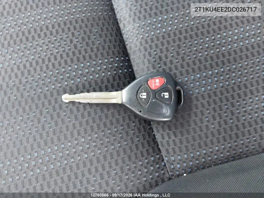 2013 TOYOTA MATRIX VIN 2T1KU4EE2DC026717 — фото 11