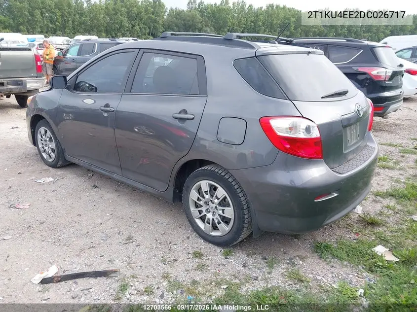 2013 TOYOTA MATRIX VIN 2T1KU4EE2DC026717 — фото 3