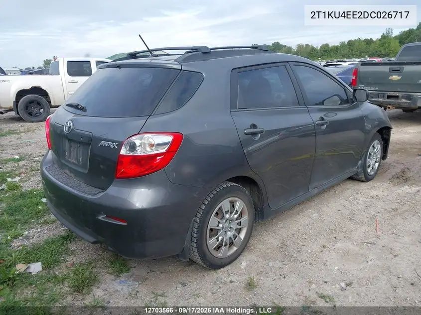 2013 TOYOTA MATRIX VIN 2T1KU4EE2DC026717 — фото 4