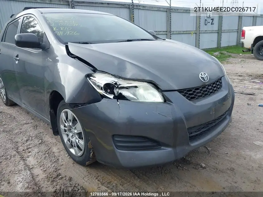 2013 TOYOTA MATRIX VIN 2T1KU4EE2DC026717 — фото 6