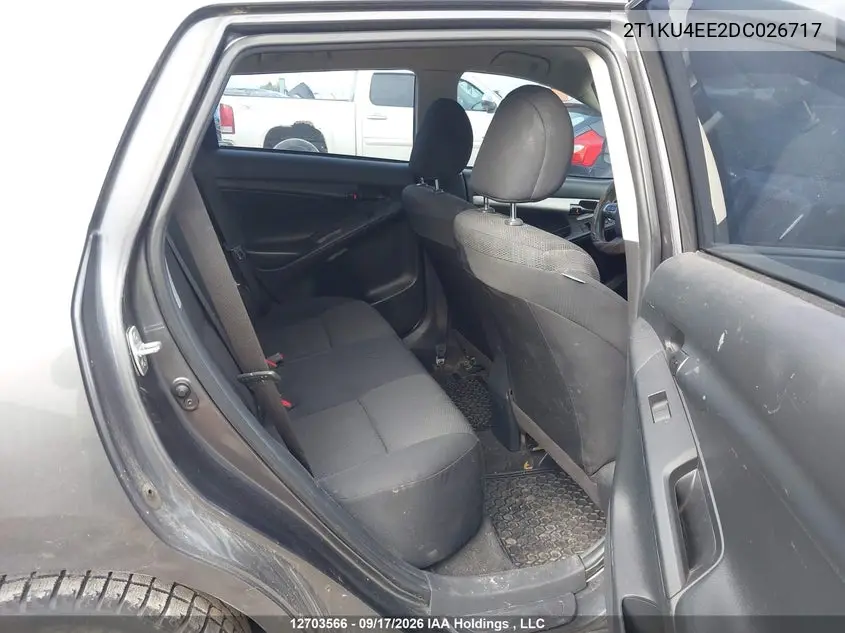 2013 TOYOTA MATRIX VIN 2T1KU4EE2DC026717 — фото 8