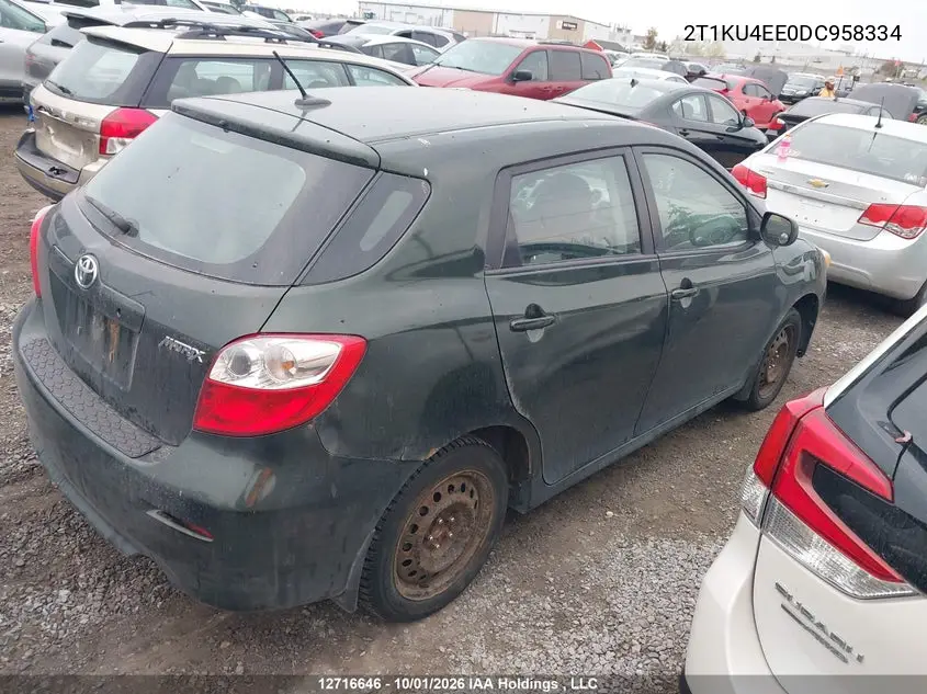 2013 TOYOTA MATRIX VIN 2T1KU4EE0DC958334 — фото 13
