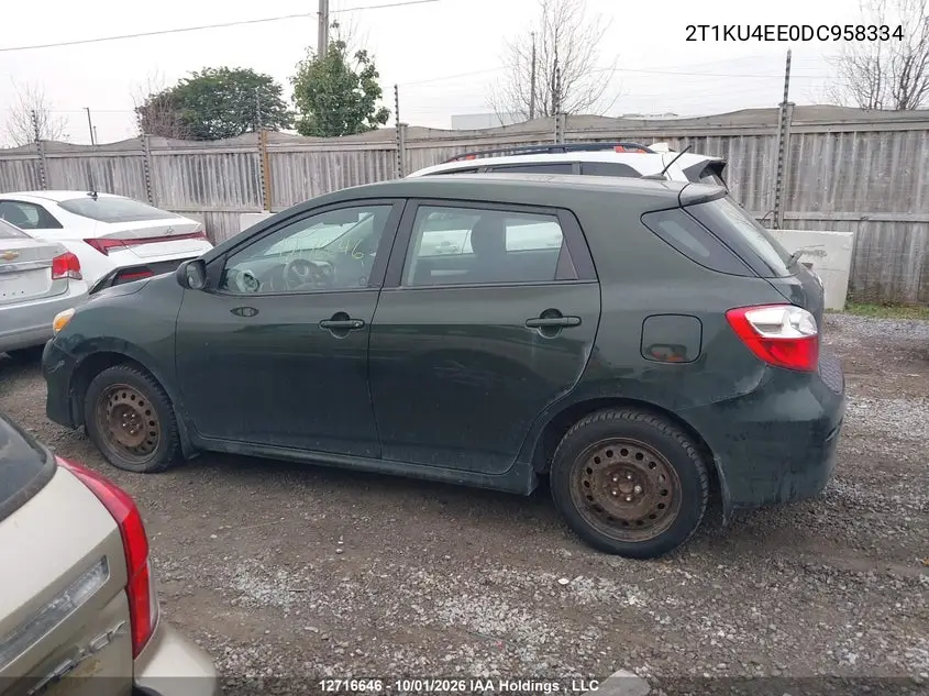 2013 TOYOTA MATRIX VIN 2T1KU4EE0DC958334 — фото 14