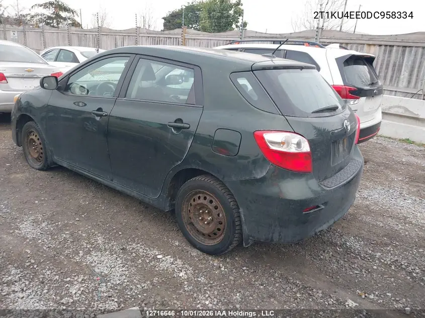 2013 TOYOTA MATRIX VIN 2T1KU4EE0DC958334 — фото 3