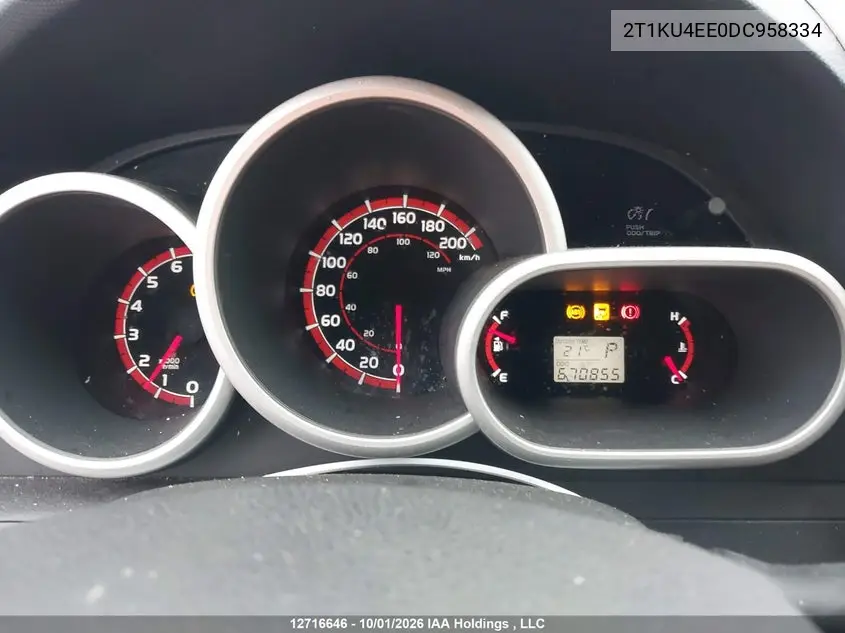 2013 TOYOTA MATRIX VIN 2T1KU4EE0DC958334 — фото 7
