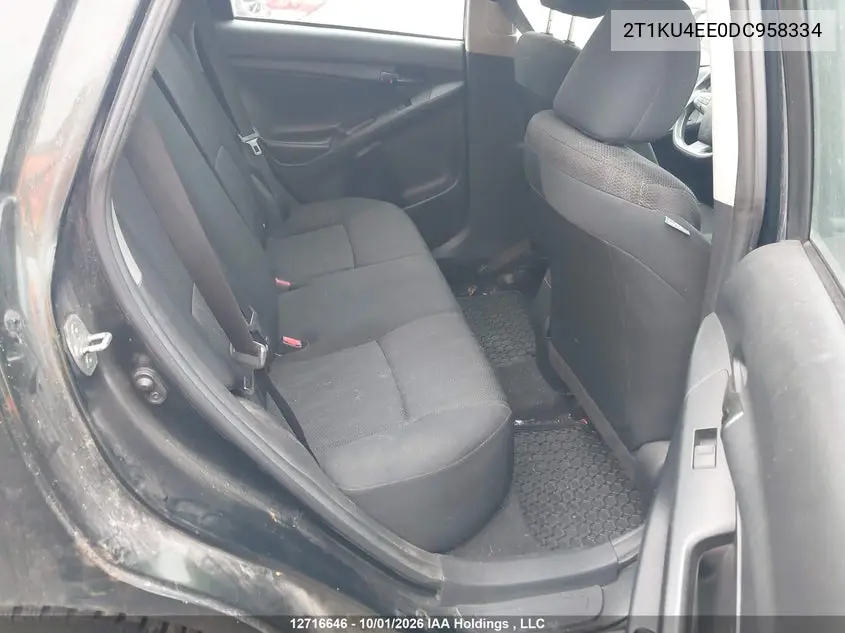 2013 TOYOTA MATRIX VIN 2T1KU4EE0DC958334 — фото 8
