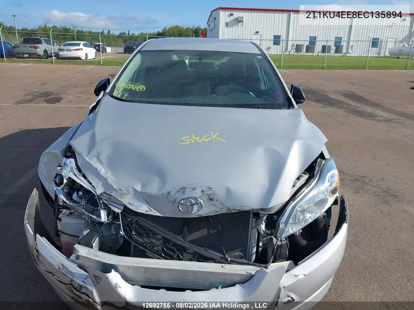 2014 TOYOTA MATRIX VIN 2T1KU4EE8EC135894 — фото 10