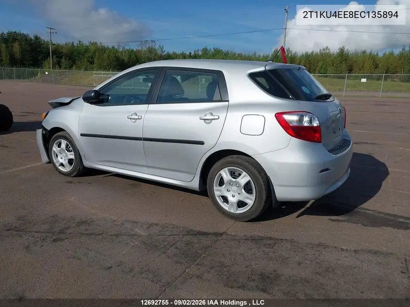 2014 TOYOTA MATRIX VIN 2T1KU4EE8EC135894 — фото 3
