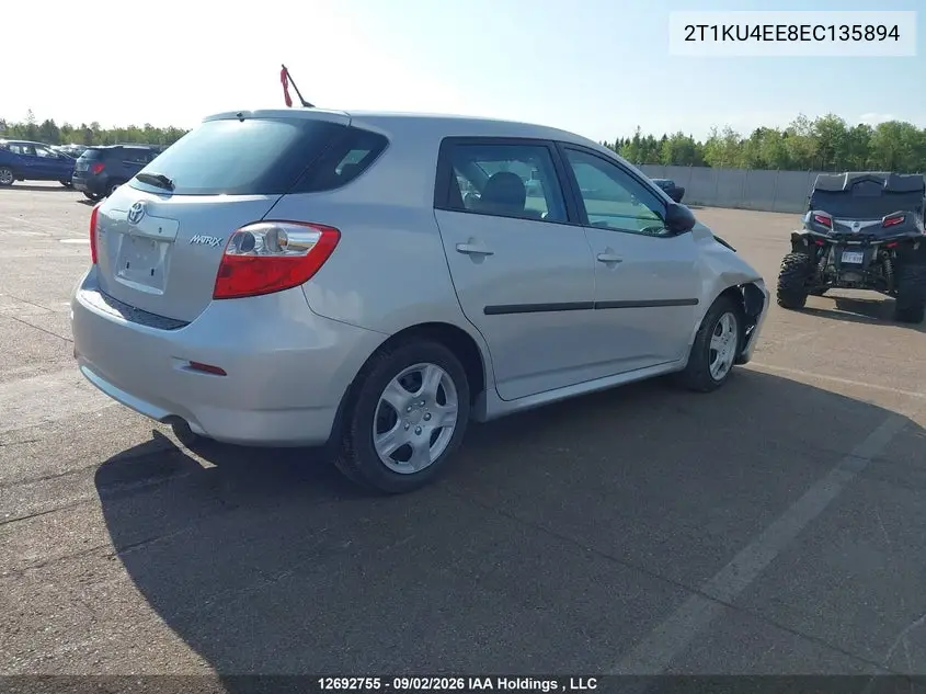 2014 TOYOTA MATRIX VIN 2T1KU4EE8EC135894 — фото 4