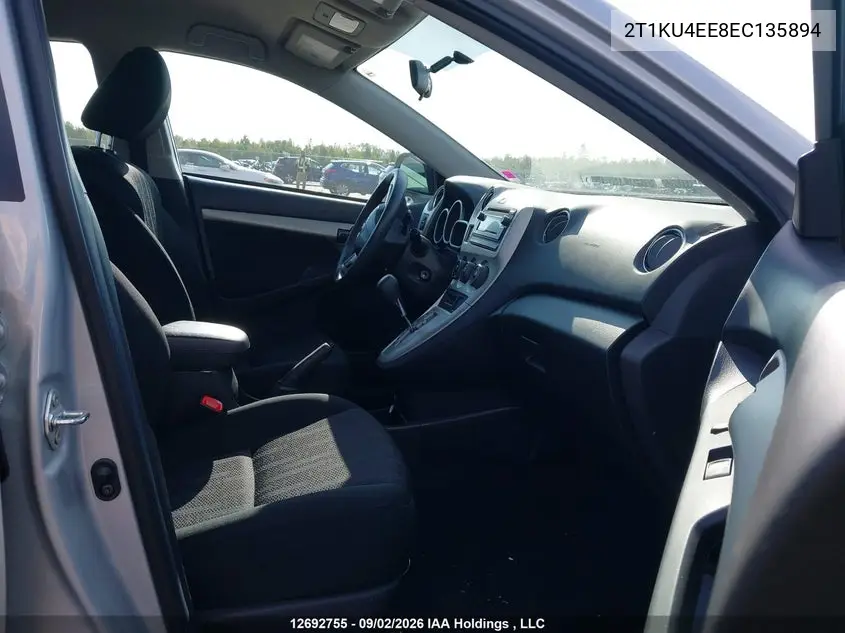 2014 TOYOTA MATRIX VIN 2T1KU4EE8EC135894 — фото 5
