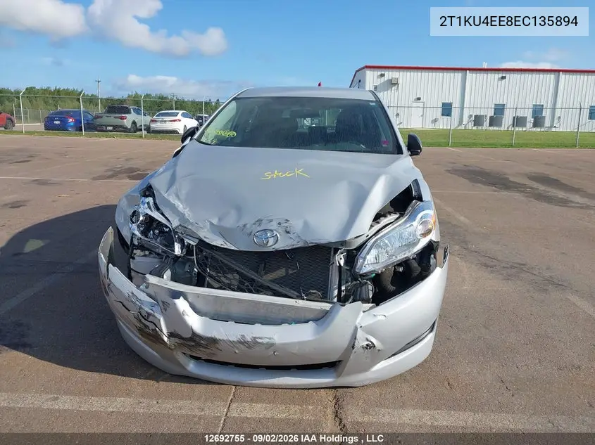 2014 TOYOTA MATRIX VIN 2T1KU4EE8EC135894 — фото 6