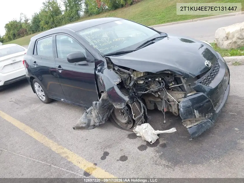 TOYOTA MATRIX 2014, VIN 2T1KU4EE7EC131447