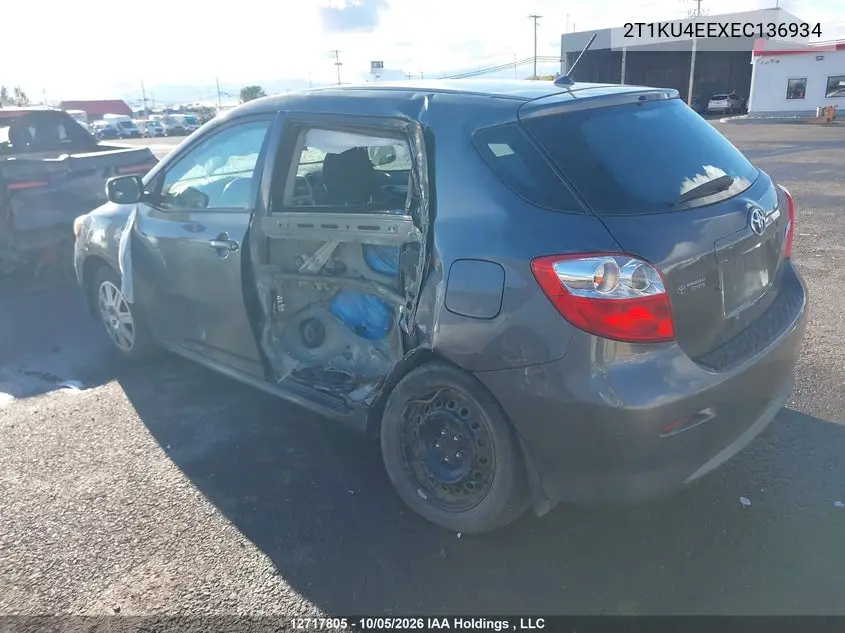 2014 TOYOTA MATRIX VIN 2T1KU4EEXEC136934 — фото 3